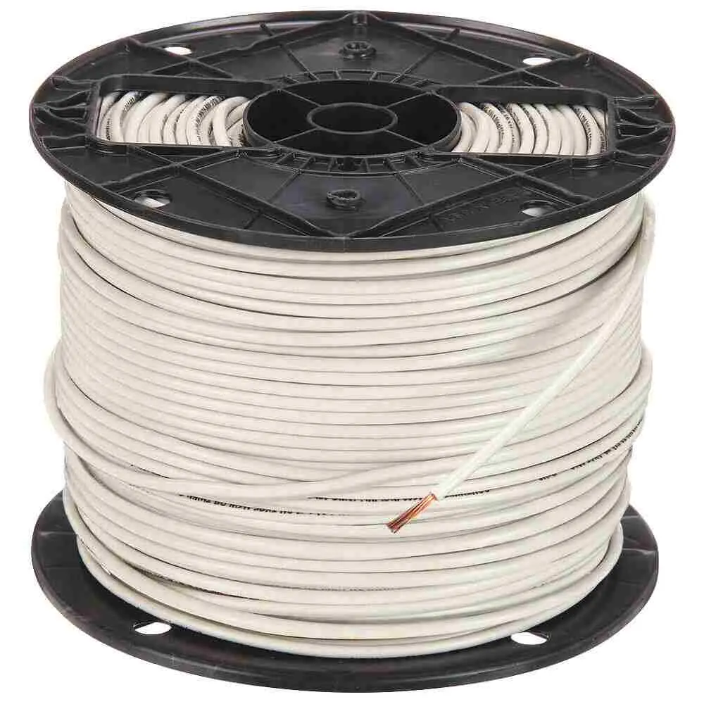 #2 WHITE THNN S/C CABLE (500'/ROLL) - FT