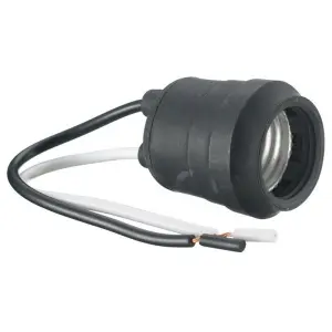 #55 Pig Tail Lamphold Weatherproof Socket Leviton - 001-00055