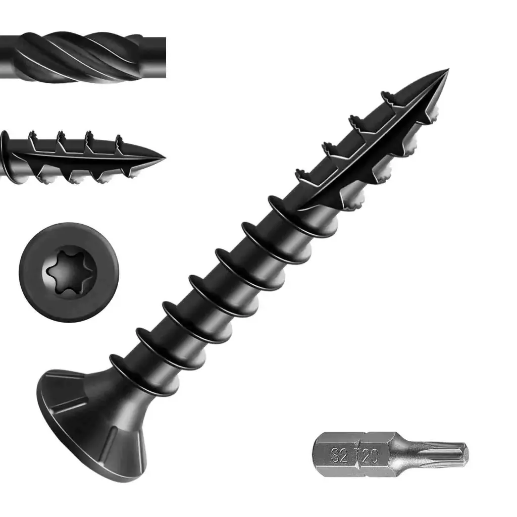 1 5/8" DECK SCREW GREEN -LB (10.42 LB/PAIL) - 0341109
