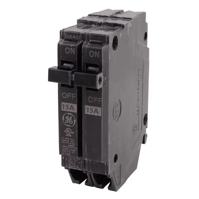 1 x 15 Amp 1/2" GE Breaker