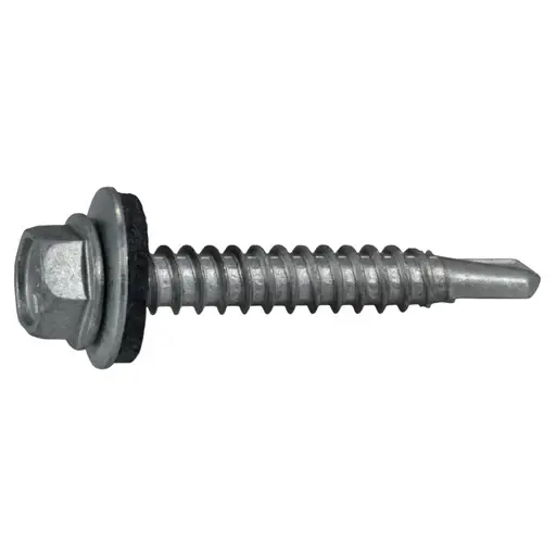 1" #12 HEX HEAD SCREW W SILVER RUSPERT - BRHHS12100