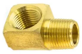 1-1/4" LF 90 DEGREE STREET BRASS ELBOW - 452-006NL