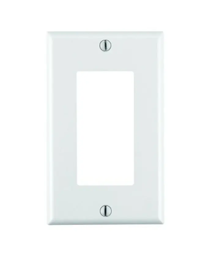 1-GANG WHITE DECORA SWITCH/OUTLET COVER - 2151W-BOX/TWP-1GDECO-W