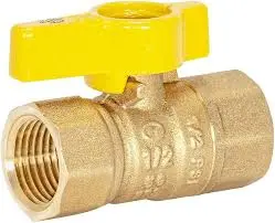 1/2" FIP X 1/2" FIP LVR HANDLE GAS VALVE - 60009
