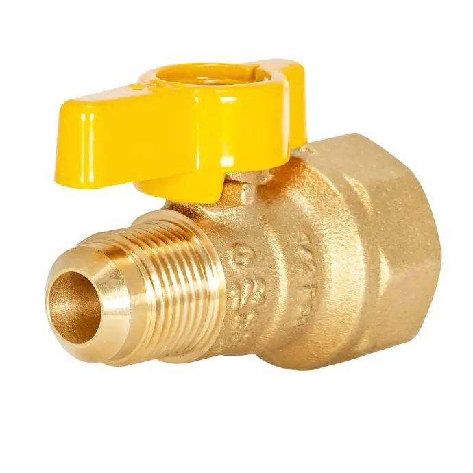 1/2" FLARE X 3/4" FIP STRT GAS VALVE - 60030