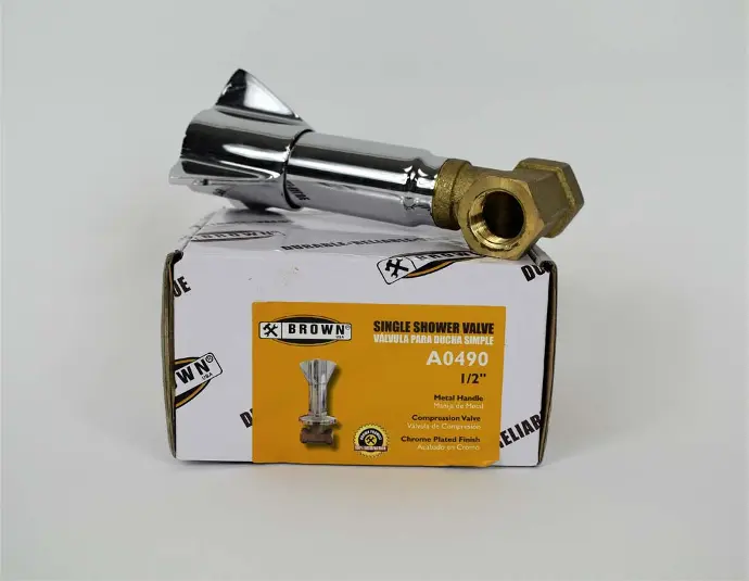 1/2" SINGLE SHOWER VALVE SAYCO BROWN USA - A0490
