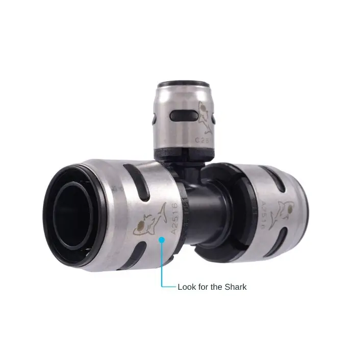 1/2" BRASS PF TEE - EVOP01-005