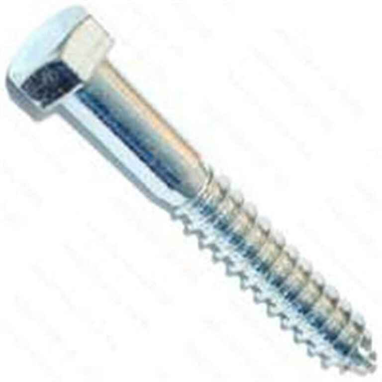 1/2" X 3-1/2" ZINC PLATED HEX LAG SCREW - EACH - 01333