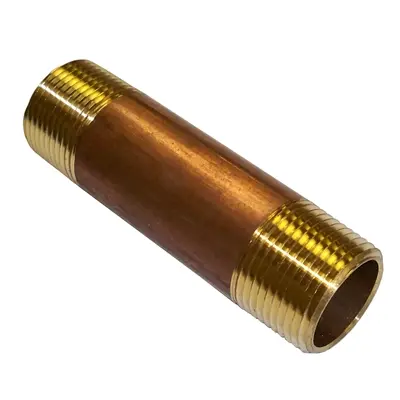 1/2" x 6" Red Brass Nipples - 78711LF