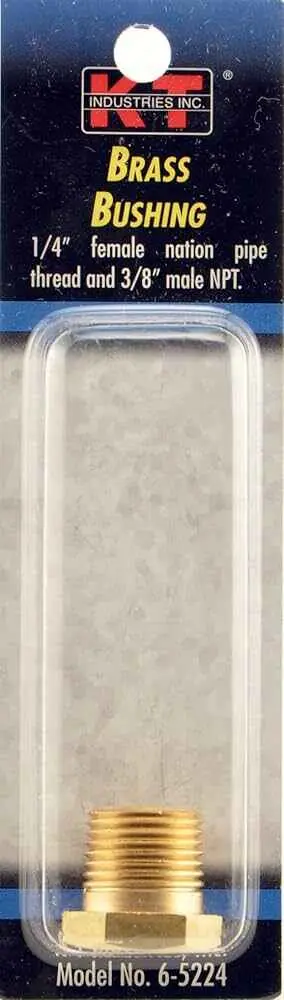 1/4" F NPT X 3/8"  BRASS BUSHING - 6-5224