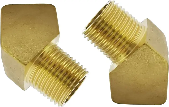 1/4" LF 45 DEGREE STREET BRASS ELBOW - 451-101NL