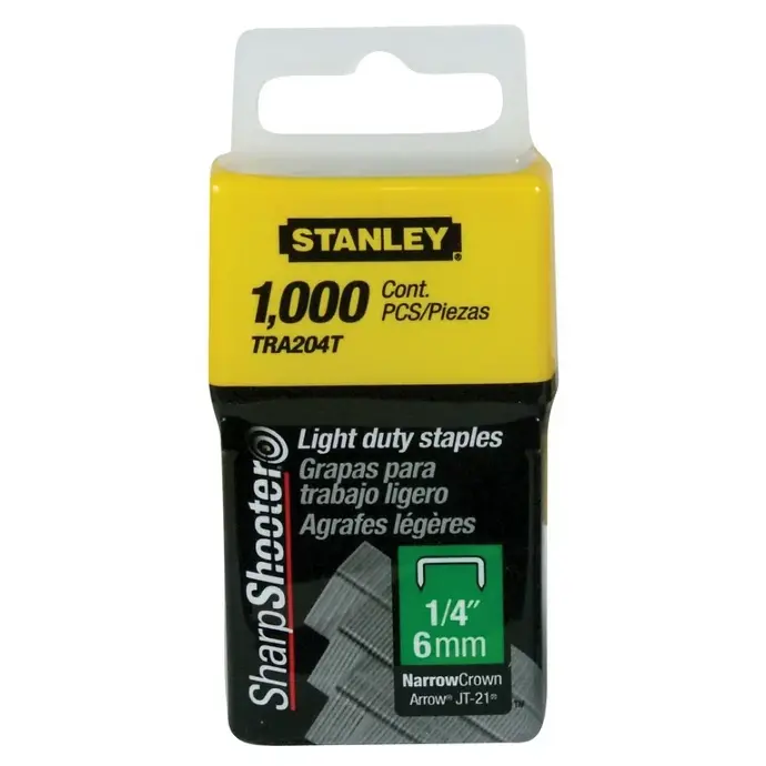 1/4" Stanley Light duty Staples - 06-TRA204