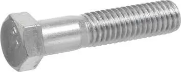 1/4" x 2-1/2" COARSE ZINC PLATED BOLT - 00011