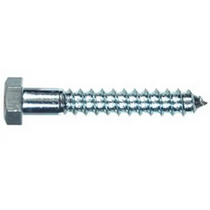 1/4" x 3-1/2" ZINC LAG SCREW - EACH