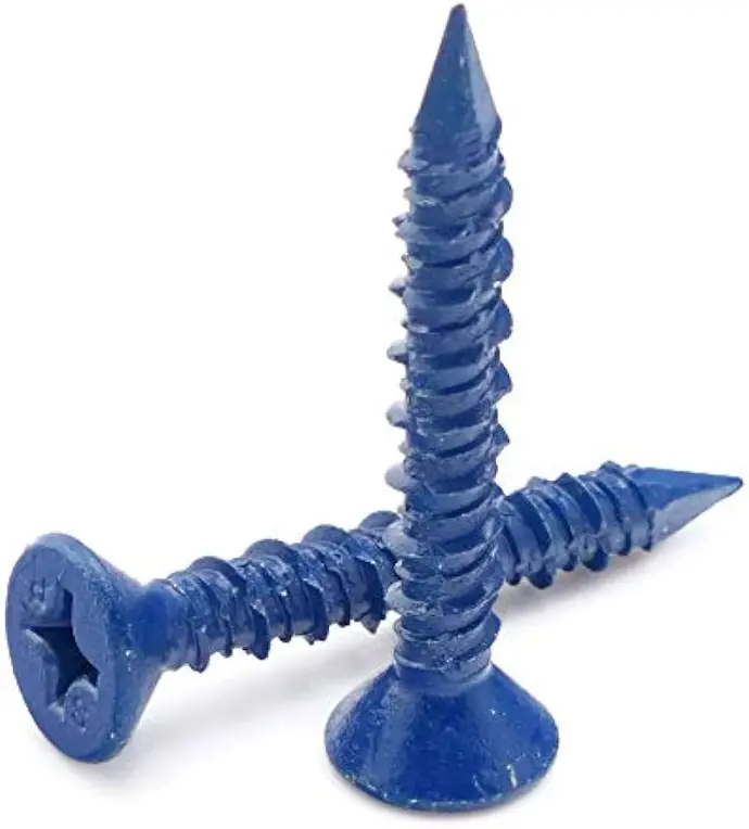 1/4" X 3 1/4" BLUE MASONRY PHILIP SCREW EACH - BRTC0008