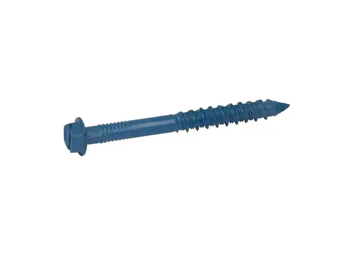 1/4" X 3 3/4" BLUE MASONRY HEX SCREW - EACH