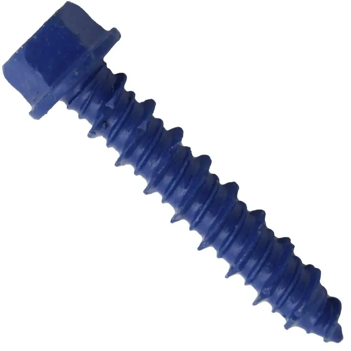 BLUE SCREW 1/4" X 1-1/4" MASONRY PHILIP TAP SCREW