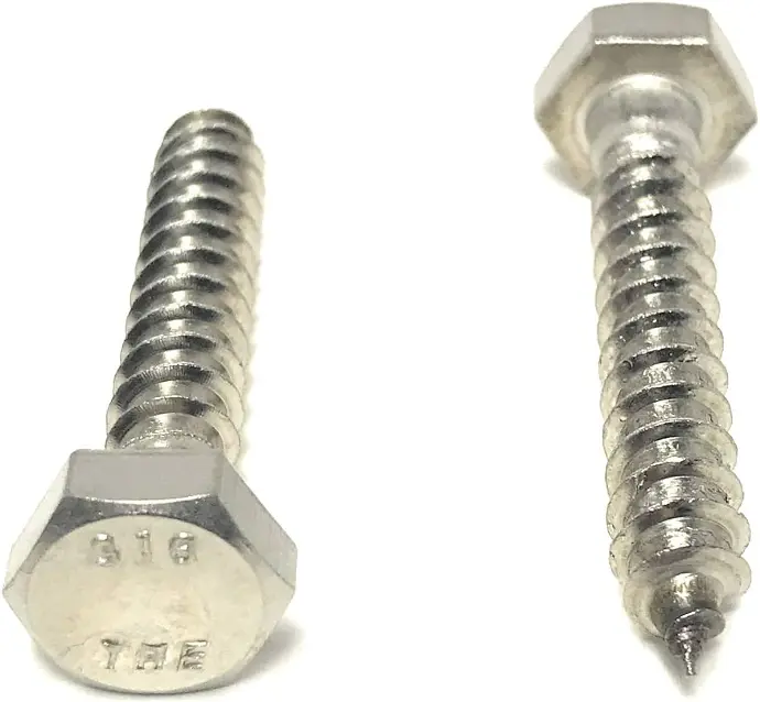 1/4" X 1-1/2" LAG SCREW STAINLESS STEEL - 50627
