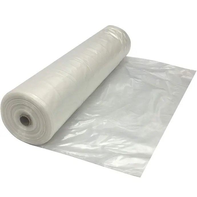 10' 4 MIL CLEAR CONSTRUCTION PLASTIC - FT (100'/ROLL)