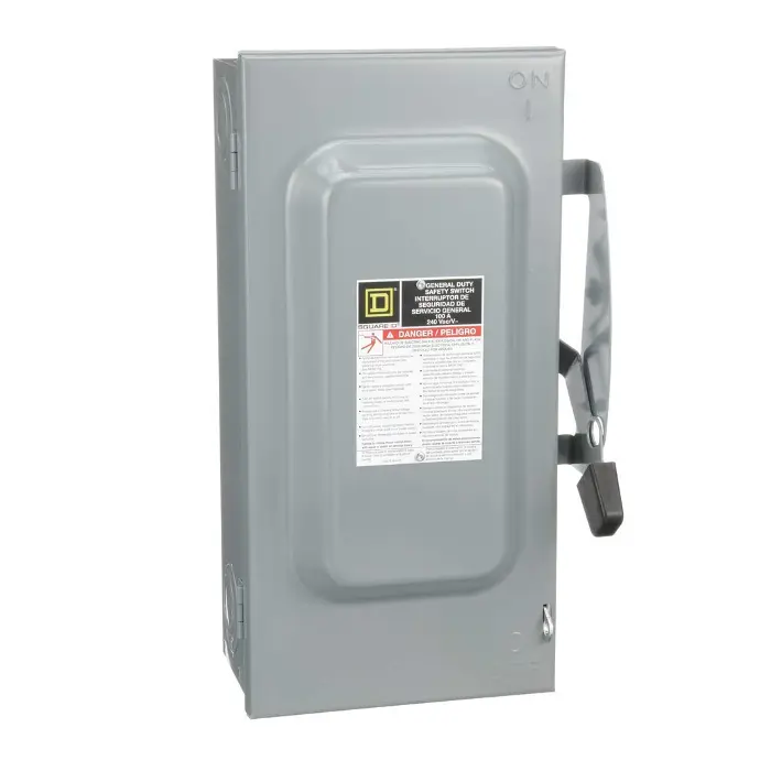 SQUARE-D 100AMP 1-PH SAFETY SWITCH FUSIBLE- D223N