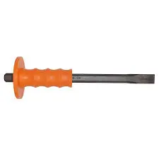 12" X 3/4" X 19H X 22MM COLD CHISEL HEX FLAT W/GUARD - BRSC008