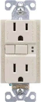 15A/125V GFCI Ivory Outlet Arrow Hart - SGF15V