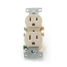 15A/125V Ivory Duplex Outlet