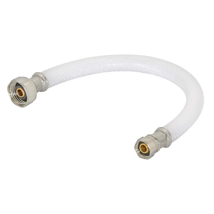 16" 1/2" FIP X 3/8 COMP BASIN - FAUCET PVC SUPPLY LINE - 48131C