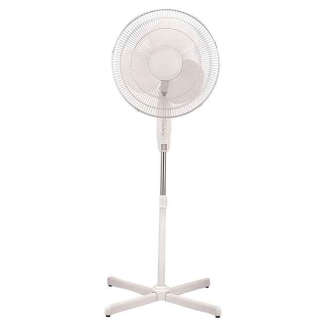 16" OSCILLATING PEDESTAL FAN 3SPEED CONTROL WHITE - PF16W