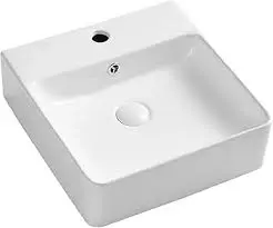 19" X 16" FACE BASIN WHITE, W/WALL HUNG INSTALLTION BRACKET - AS401