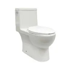 1PC TOILET IN/BOX CUPC ELONGATED SINGLE FLUSH SEAT WAX,RING,BOLT/NUT WHITE - AS1004A 