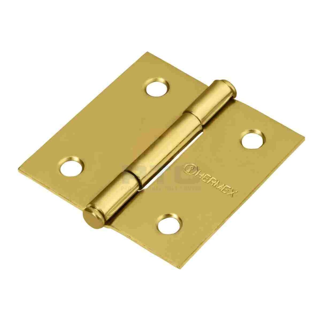 2" BRIGHT BRASS FLAT TIP HINGE - BC-201P HX EACH