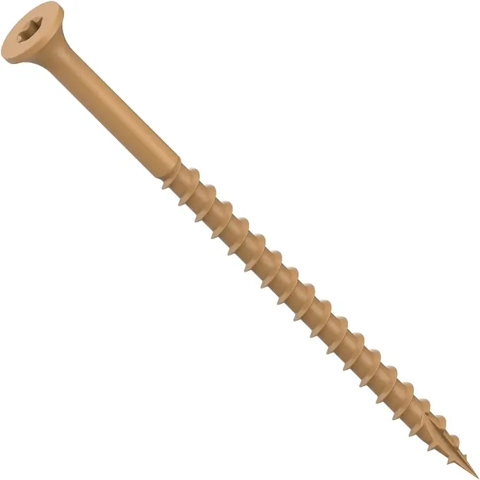 2-1/2" X #9 CAMO TAN DECK SCREW - BUGLE HR #17 T25 STAR 4/350 - 0356153
