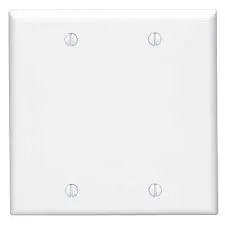 2-Gang White Blank Cover
