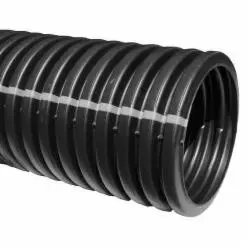 24" x 20' Black Plastic Corrugated Culvert Pipe
