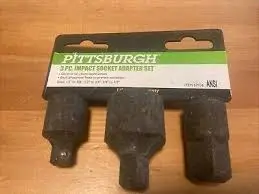 3 PC IMPACT SOCKET ADAPTER SET- PITTSBURGH- 67936