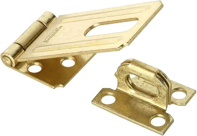 3-1/4" ZINC SAFETY HASP-BRASS