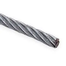 3/16" X 7 X 19 - 75M PVC GALVANIZED CABLE - FT