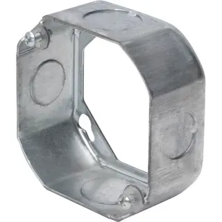 4'' Metal 3/4 KO 1 1/2" Deep Metal Octagon Box - D4RB-75