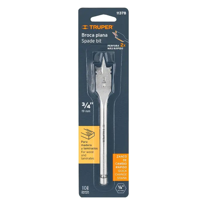 3/4" TRUPER SPADE BIT - WOOD