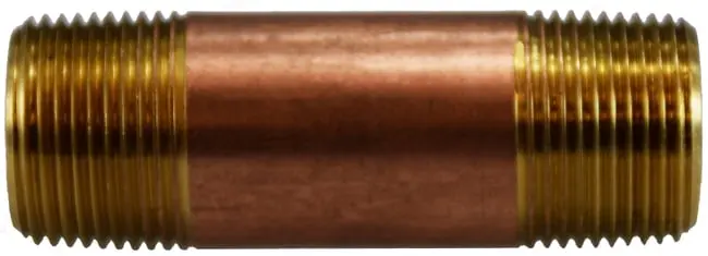 3/4" x 6" Red Brass Nipples - 78741LF