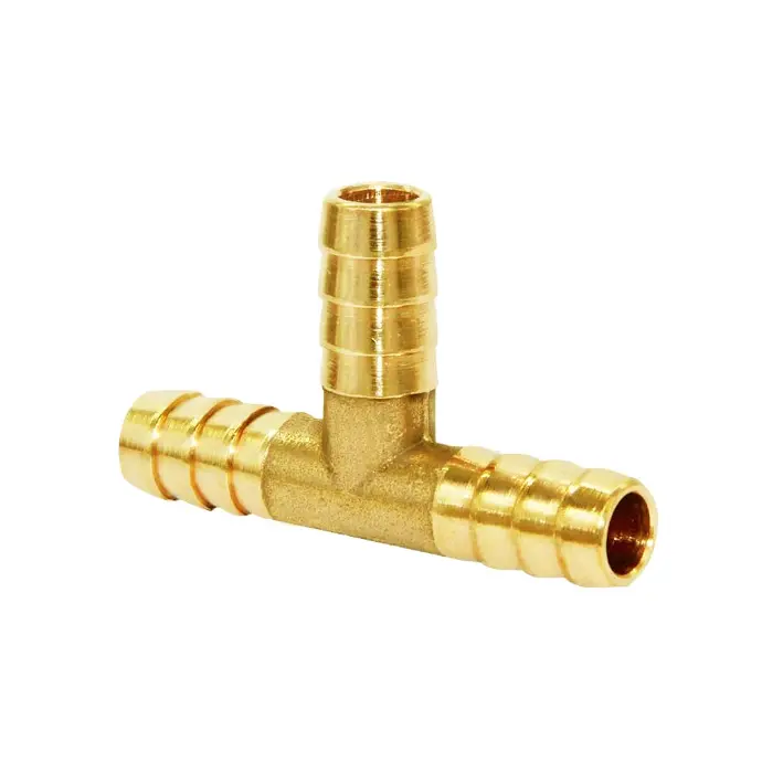 3/8" BRASS HOSE BARB TEE