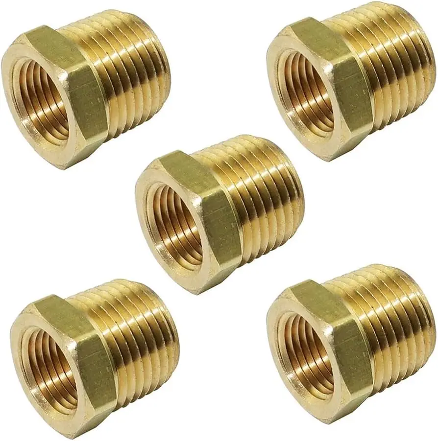 3/8" F NPT X 1/2"  BRASS BUSHING - 6-5225  