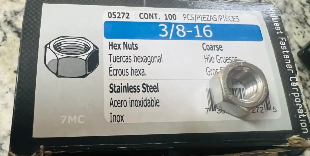 3/8" NUT G8 - 03717
