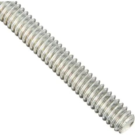 3/8" X 10' ZINC PLATED/GALVANIZED THREADED ROD - EACH