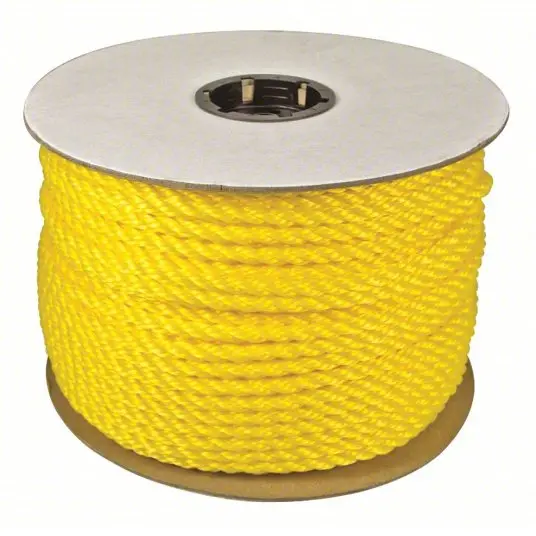 3/8" Yellow Rope - Polypropylene (10mm) 449MM (1473FT) -TR 