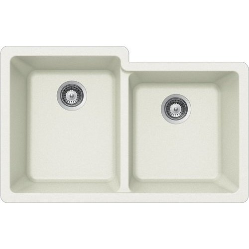 31.75" X 20.5" X 9"/9" GRANITE COMPOSITE KITCHEN SINK-CEMENT - AS 616 CEMENT