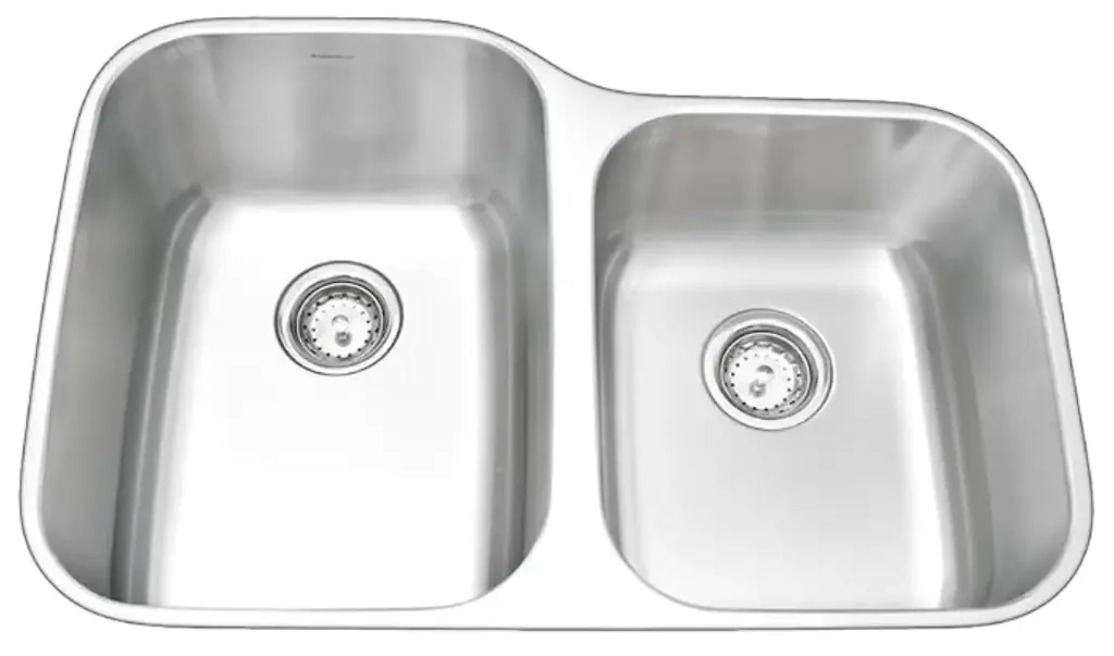 32" X 21" X 7"/9" STAINLESS STEEL KITCHEN SINK 18G - AS 108