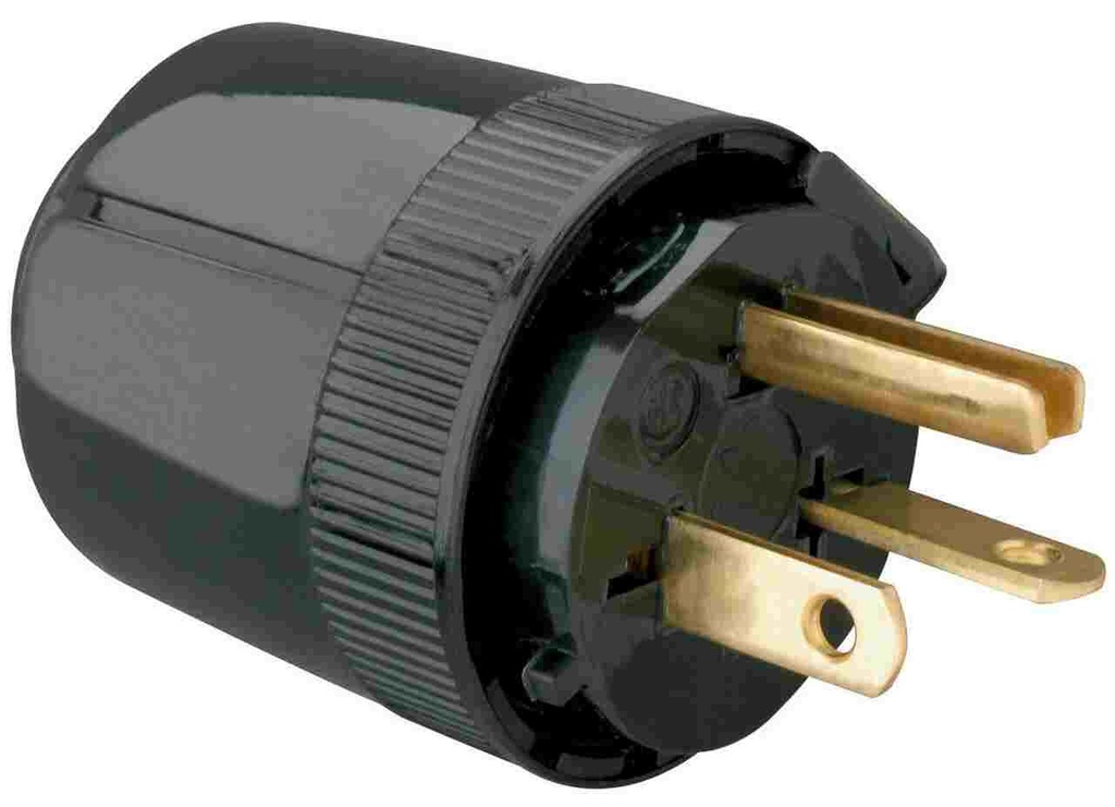 3-PIN PLUG 20A/250V (3809) LEV 620PA - 5864BK