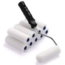 3-PC 4" PAINT ROLLER COVERS FOAM - L9012